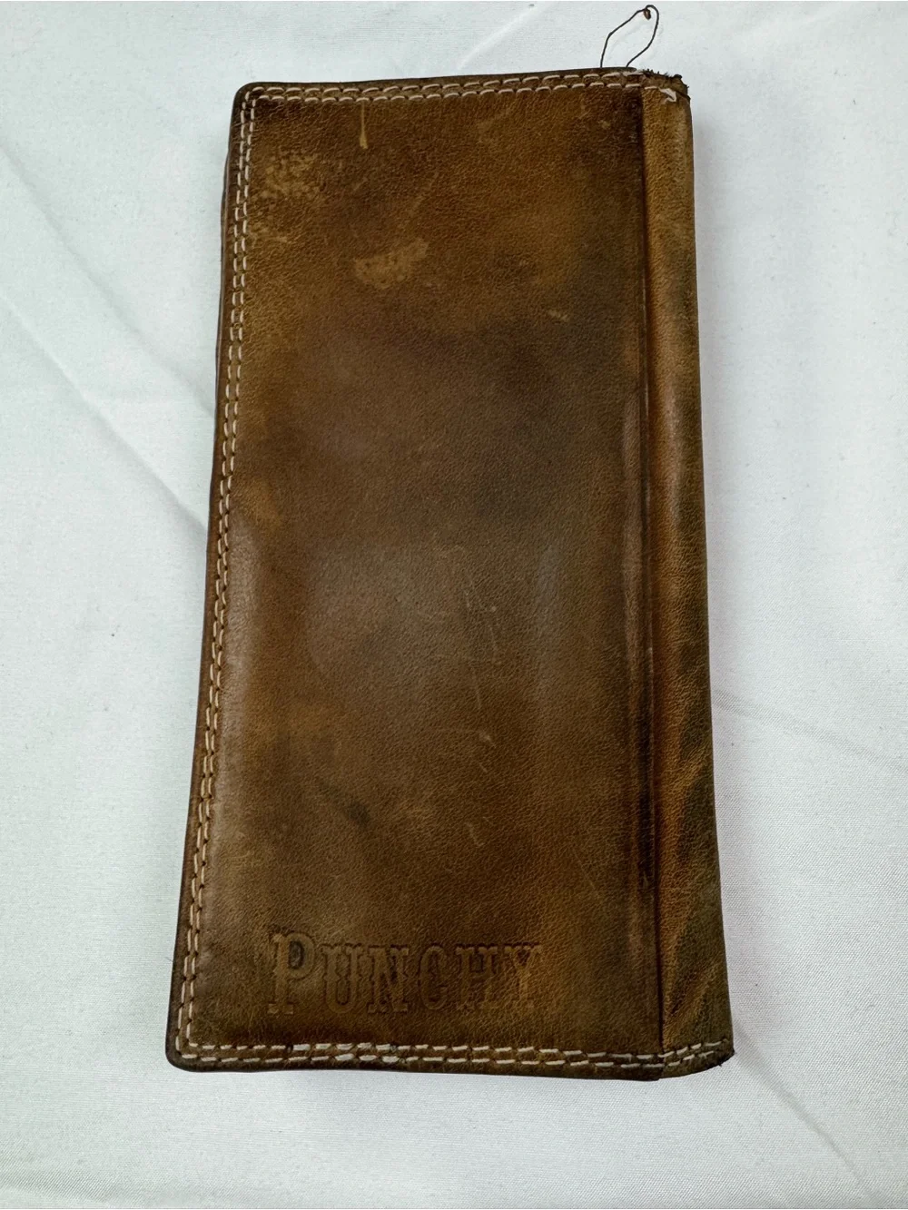 Hooey Brown Leather Long Wallet with Graphic Western Accent